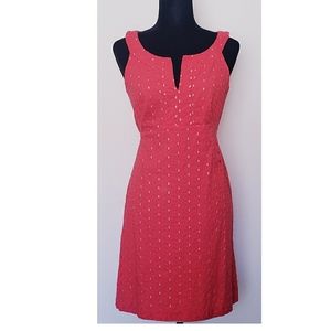 DONNA RICCO TROPICAL ORANGE DRESS